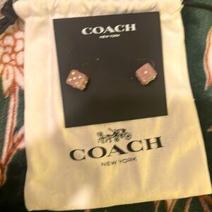 Coach Dice Earrings